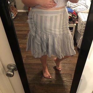 A NEW DAY Target Striped Ruffled Skirt XL